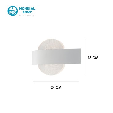 Applique murale LED blanche moderne 10 W | Mondialshop