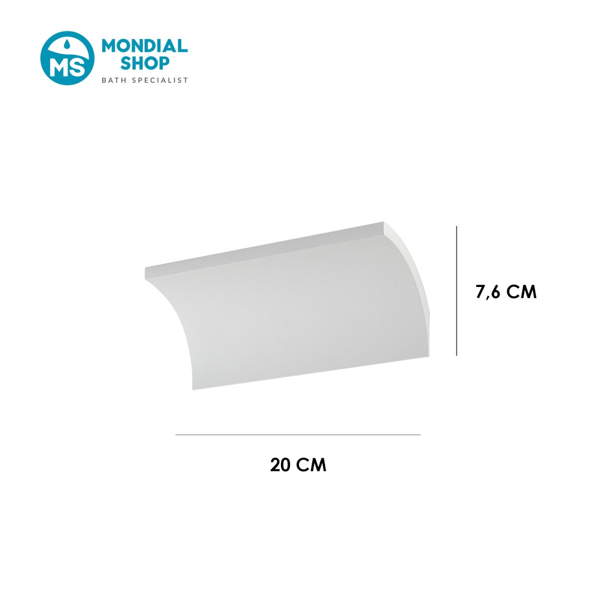 Applique murale LED 8W blanche | Mondialshop