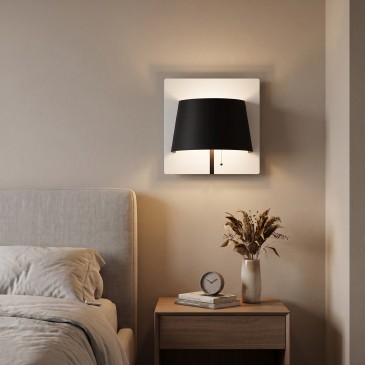 Applique murale LED moderne 6W, blanche ou noire | Mondialshop