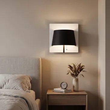 Applique murale LED moderne 6W, blanche ou noire | Mondialshop