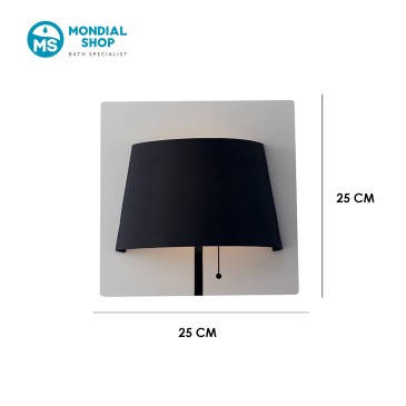 Applique murale LED moderne 6W, blanche ou noire | Mondialshop