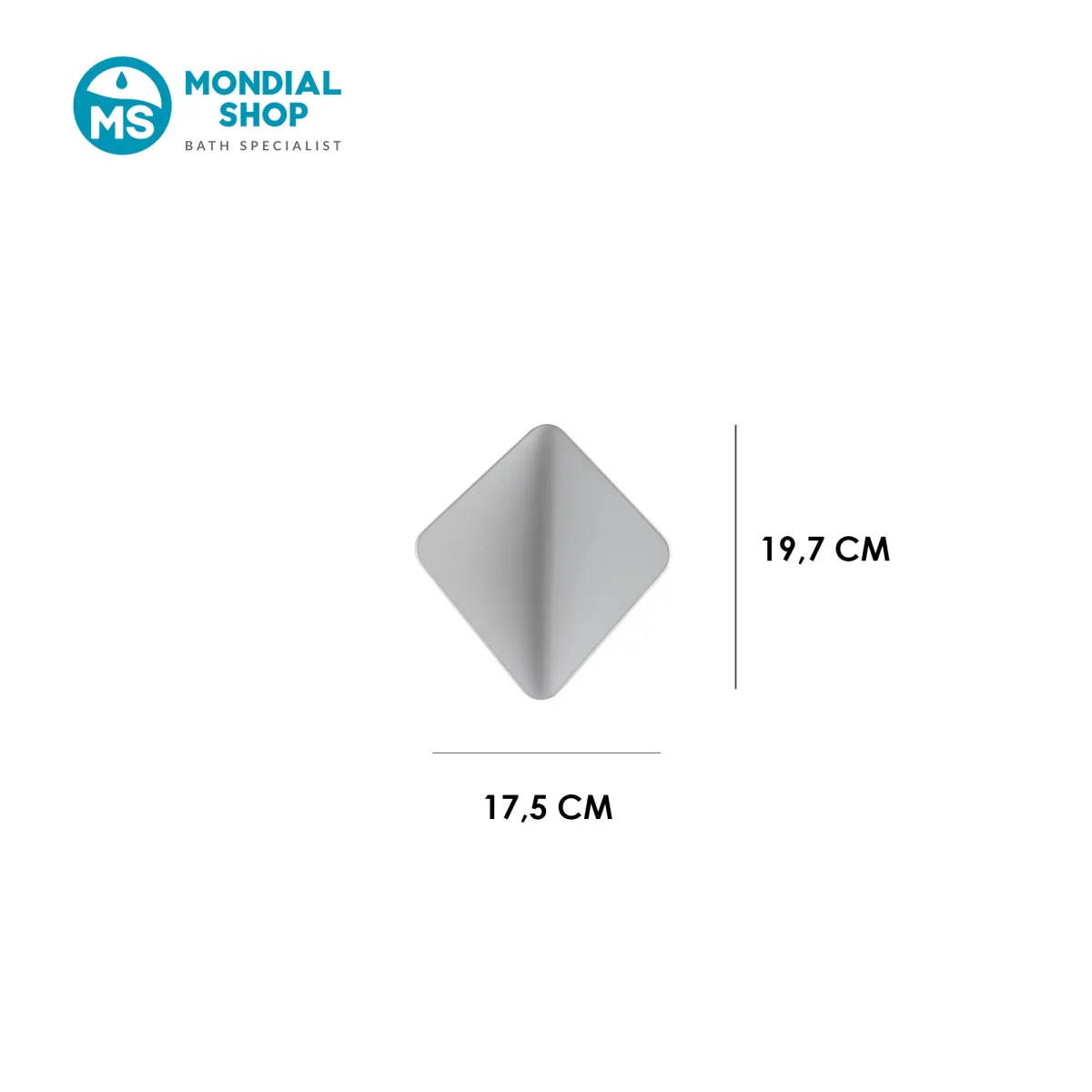 Applique murale LED 3W en forme de diamant, blanche et...