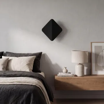 3W LED-Diamant-Wandleuchte, Weiß und Schwarz | Mondialshop