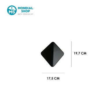 3W LED-Diamant-Wandleuchte, Weiß und Schwarz | Mondialshop