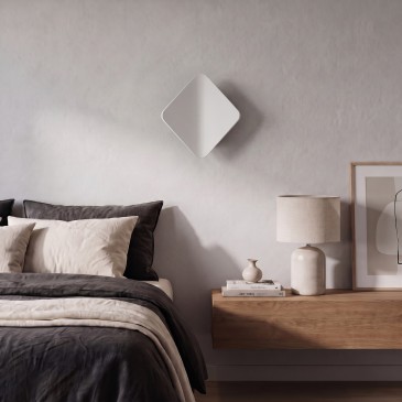 Applique murale LED 3W en forme de diamant, blanche et noire | Mondialshop