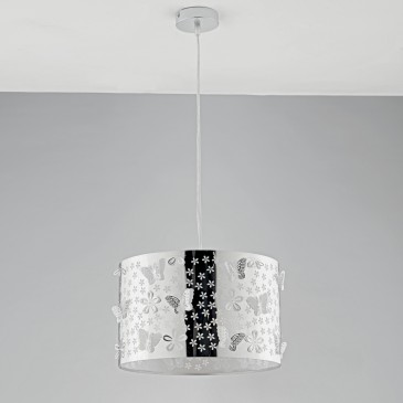 Lampadario Moderno in Acciaio Intagliato | Mondialshop