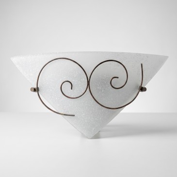Weiße Spiral-Wandleuchte mit E27-Fassung | Mondialshop