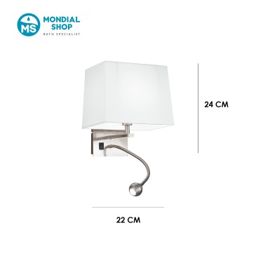 Scheda tecnica applique classica bianca HELLY