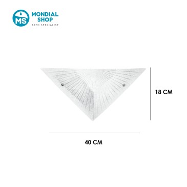Applique murale classique en verre diamant E27 | Mondialshop