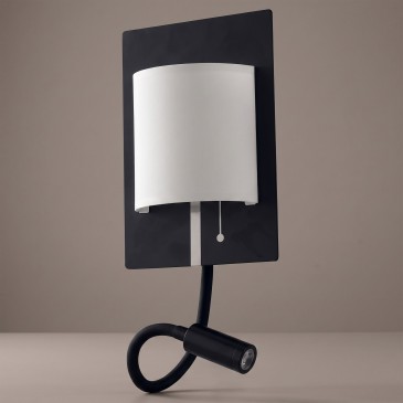 Applique murale LED moderne 9W, blanche ou noire | Mondialshop