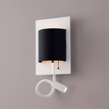 Applique murale LED moderne 9W, blanche ou noire | Mondialshop
