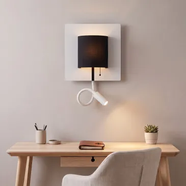 Moderne 9-W-LED-Wandleuchte, Weiß oder Schwarz | Mondialshop