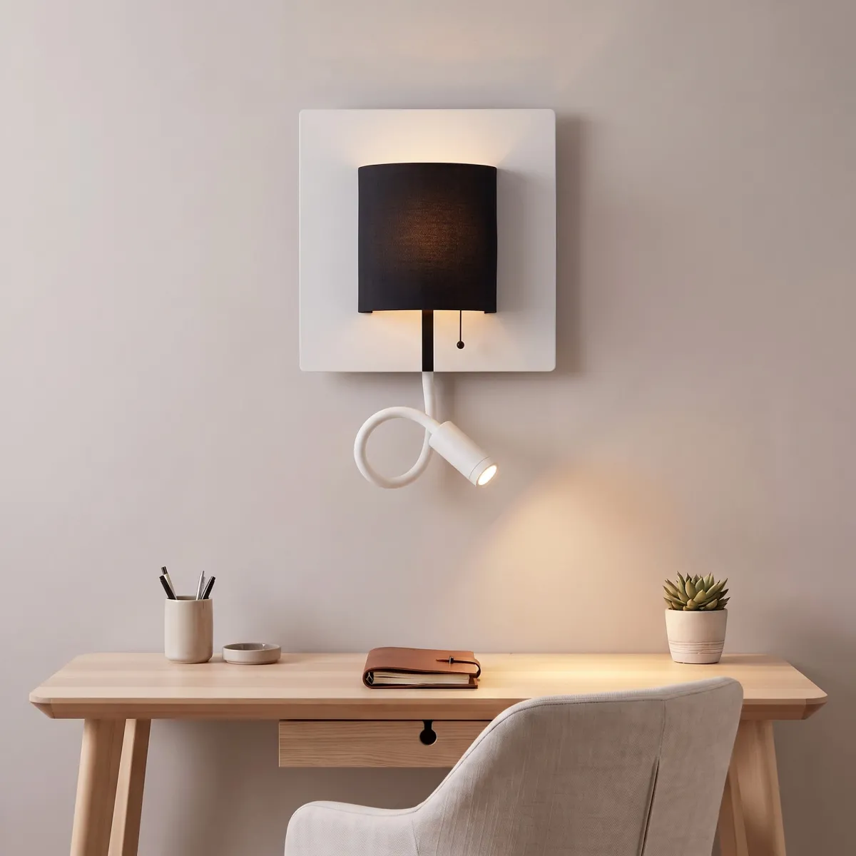 Moderne 9-W-LED-Wandleuchte, Weiß oder Schwarz | Mondialshop