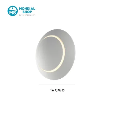 Applique murale LED ronde blanche orientable | Mondialshop