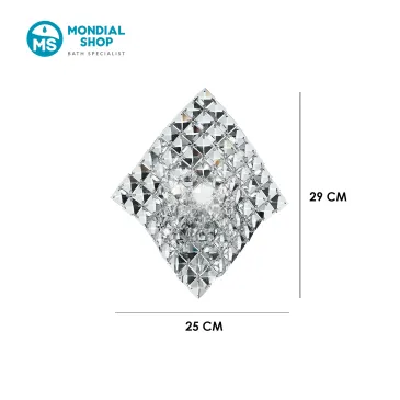 Applique murale G9 Diamond avec cristaux K9 | Mondialshop