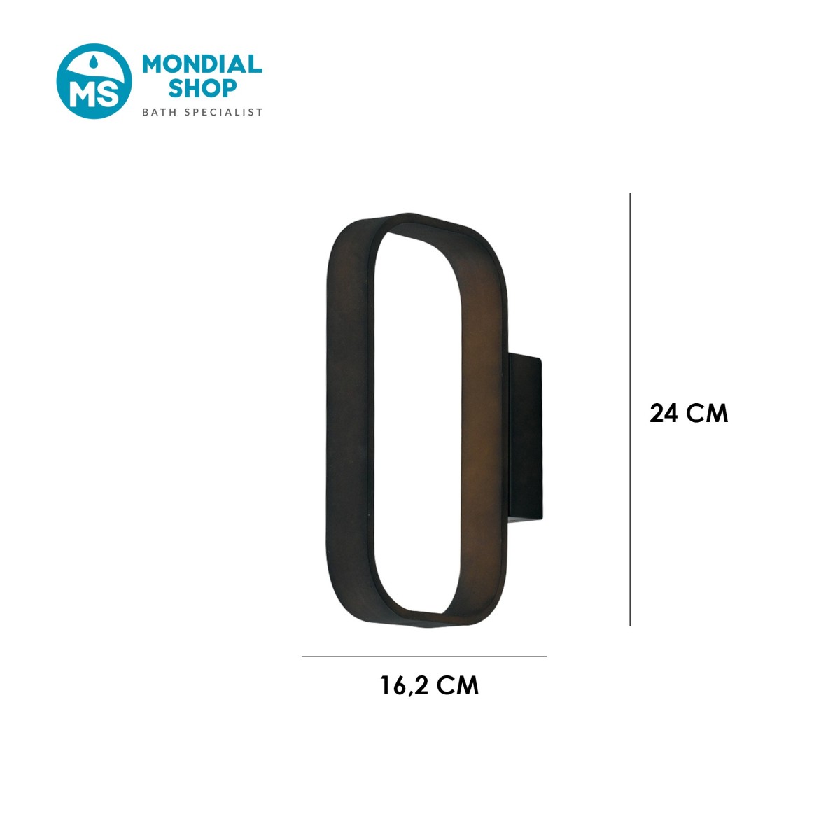 5W LED-Wandleuchte in Ovalform | Mondialshop
