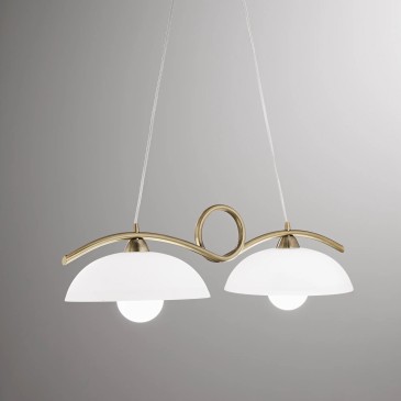 Moderner Kronleuchter aus Chrom oder Bronze | Mondialshop