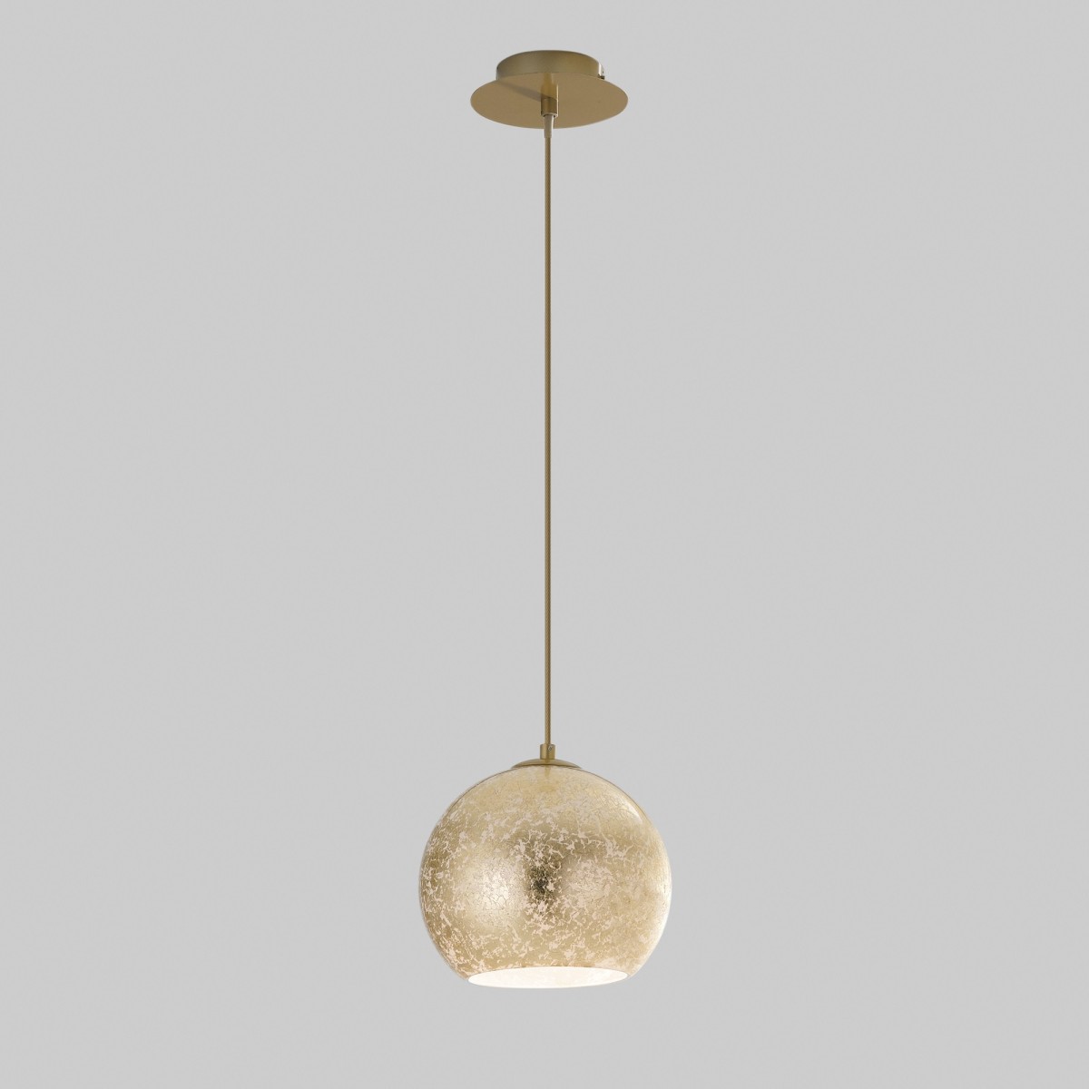 Lustre moderne à la feuille d'or, disponible en 3 tailles...