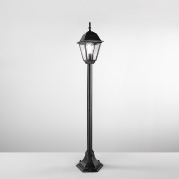 Lampadaire extérieur noir et blanc | Mondialshop