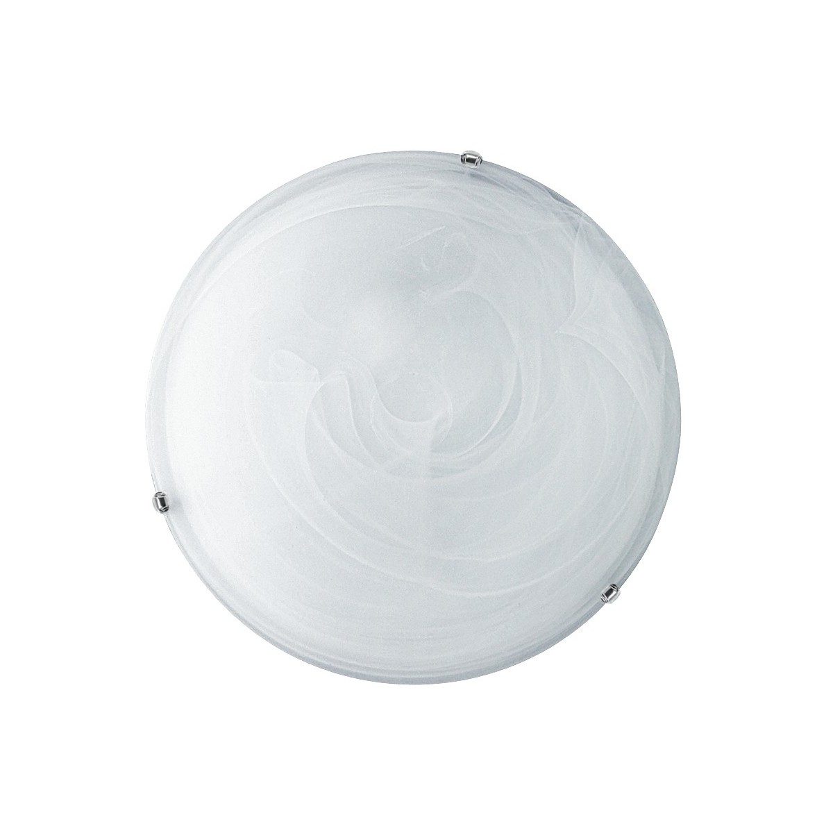Plafonnier blanc classique, 2 tailles | Mondialshop