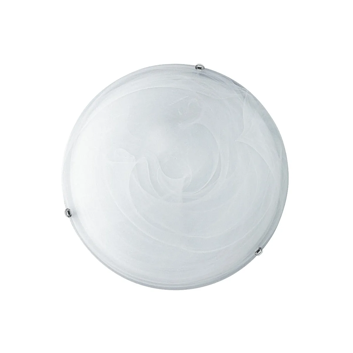 Plafonnier blanc classique, 2 tailles | Mondialshop