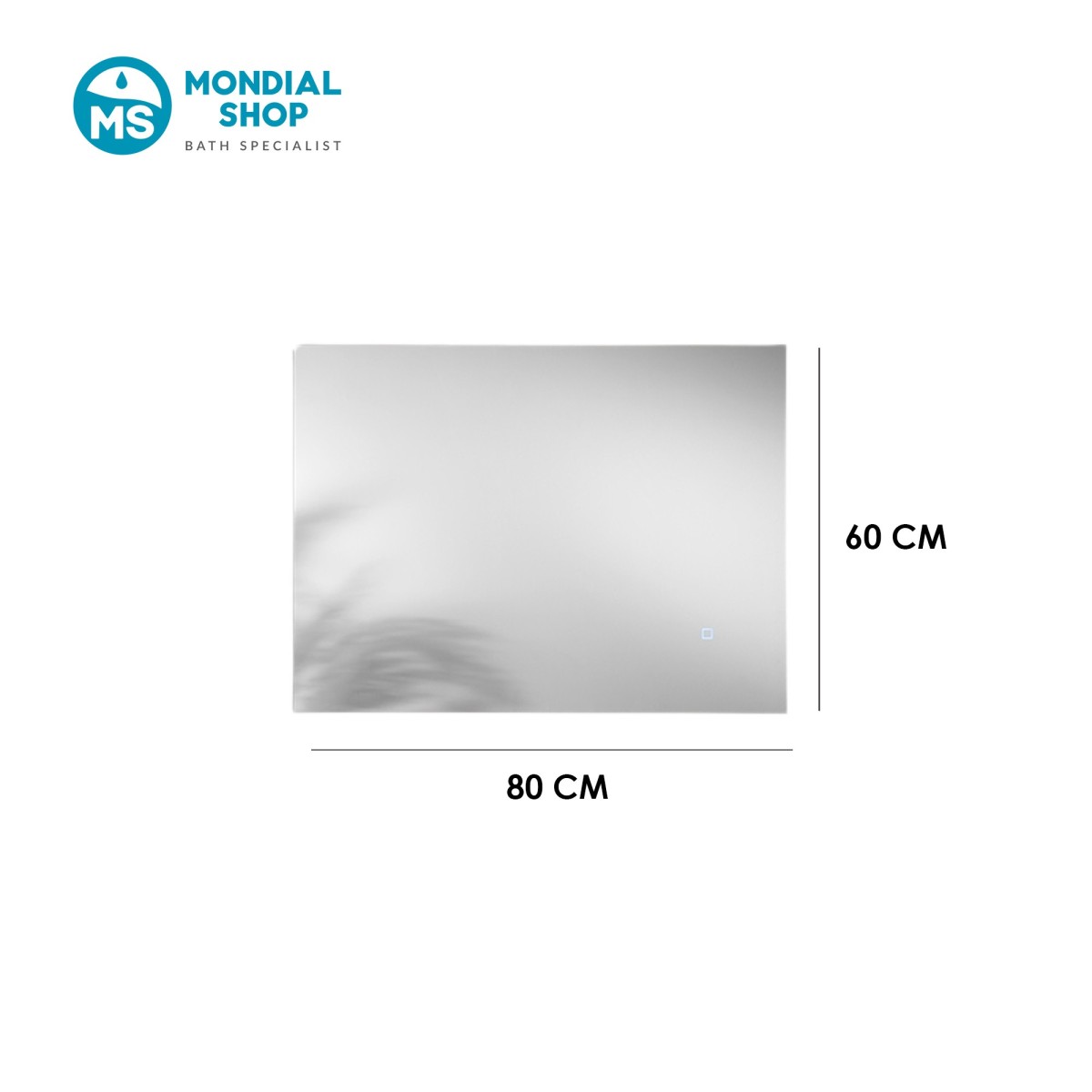 Miroir de salle de bain rectangulaire tactile LED |...