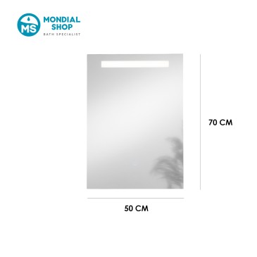 Miroir de salle de bain LED avec diffuseur et fonction mémoire | Mondialshop