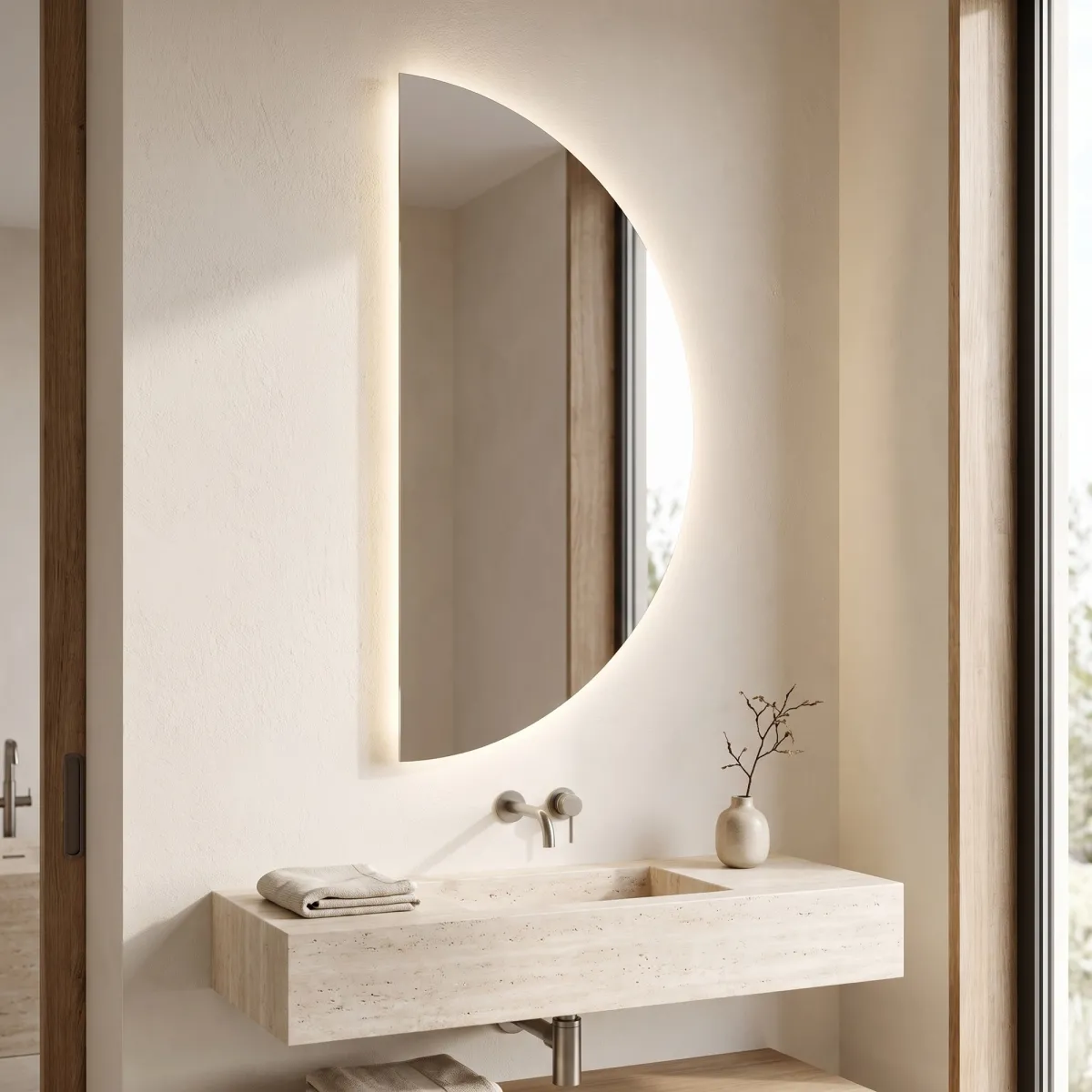 Dreifach-LED-Badezimmerspiegel | Mondialshop