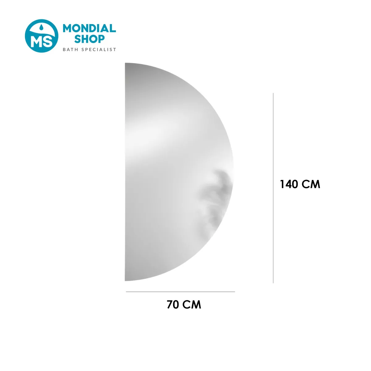 Miroir de salle de bain LED à triple fixation | Mondialshop