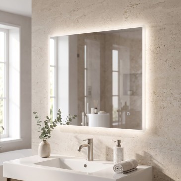 Dimmbarer und wendbarer LED-Badezimmerspiegel | Mondialshop