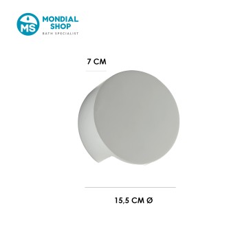 Applique Tonda Gesso Verniciabile G9 | Mondialshop