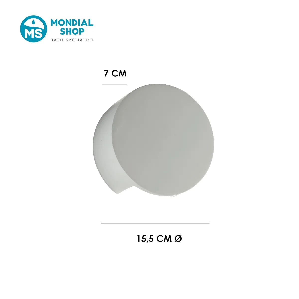 Applique murale ronde en plâtre à peindre G9 | Mondialshop