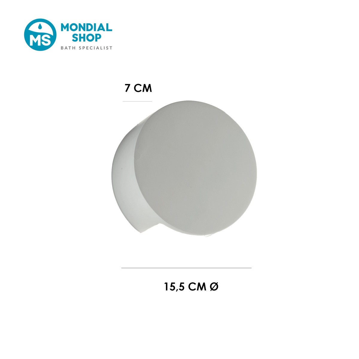 Applique Tonda Gesso Verniciabile G9 | Mondialshop