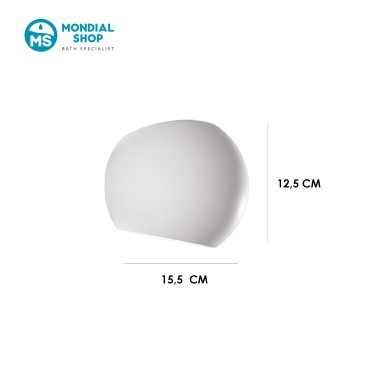 Runde, überstreichbare Gipswandleuchte G9 | Mondialshop