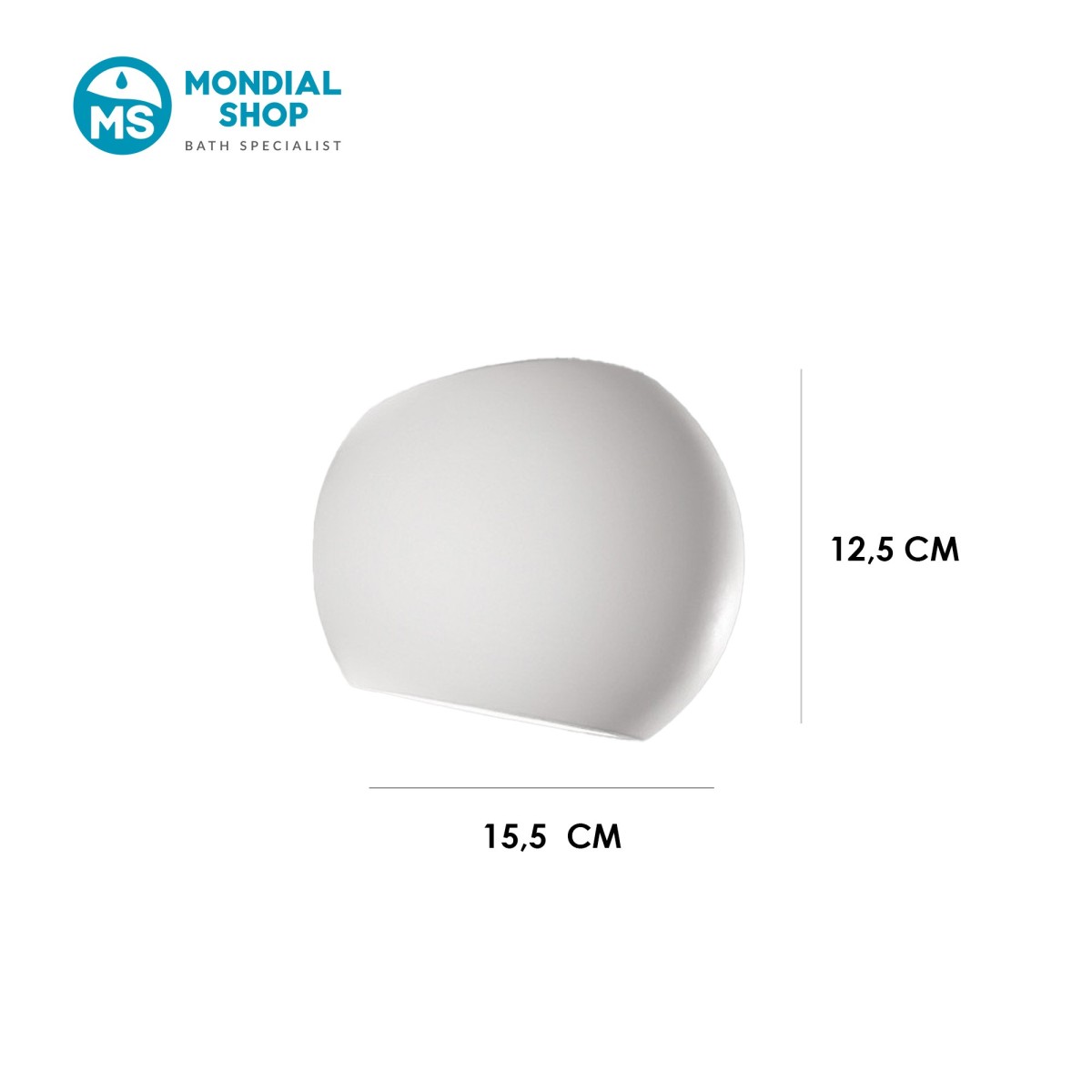 Runde, überstreichbare Gipswandleuchte G9 | Mondialshop