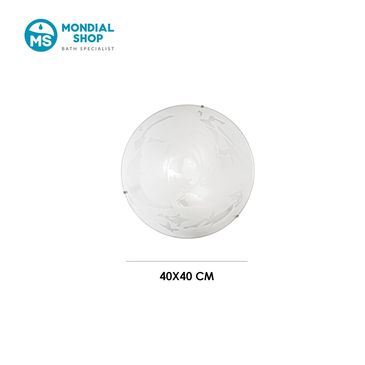 Plafonnier moderne en verre albâtre blanc | Mondialshop