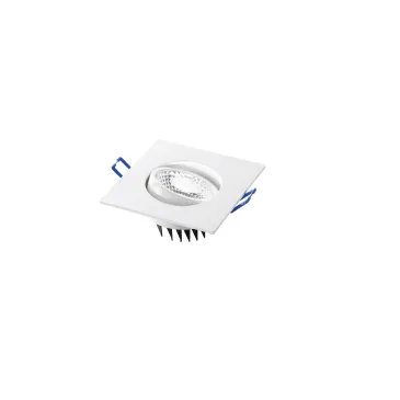 Faretto Orientabile Quadrato Bianco o Nichel | Mondialshop