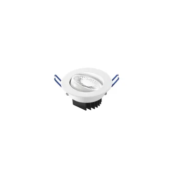 Faretto Tondo Orientabile Bianco o Nichel 6W | Mondialshop