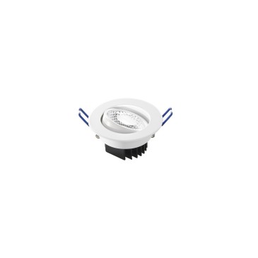 6W verstellbarer runder Strahler in Weiß oder Nickel | Mondialshop
