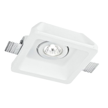 Faretto in Gesso Tondo o Quadrato Orientabile | Mondialshop