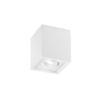 Bemalbarer quadratischer oder runder Gipsstrahler | Mondialshop