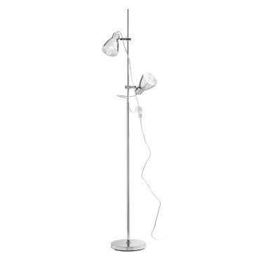 Piantana da Terra Moderna Cromo | Mondialshop