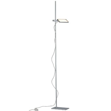 Piantana lampada da terra 17W a led orientabile bianca FOLIO