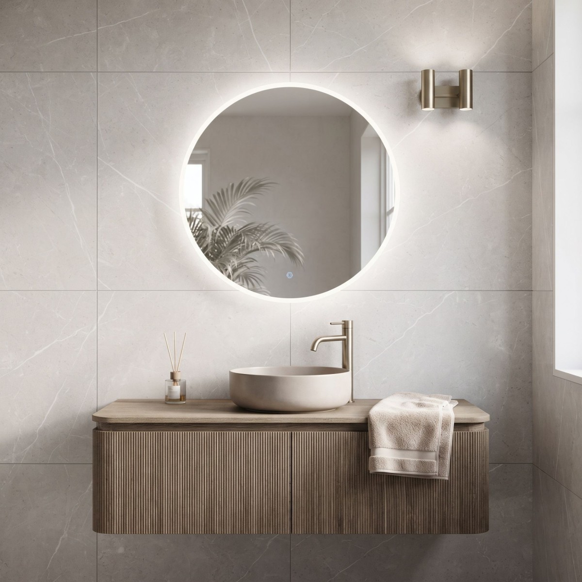 Specchio Tondo LED CCT Touch-Screen | Mondialshop