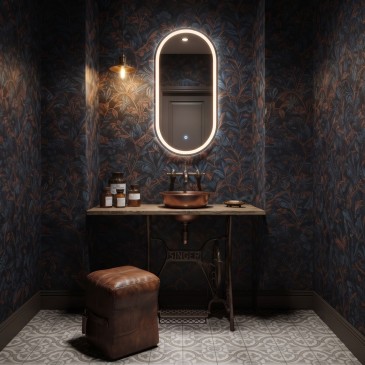 Specchio Bagno Ovale LED...