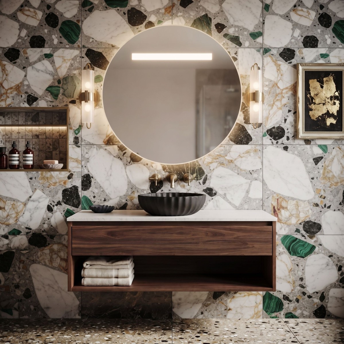 Specchio Tondo LED 60cm con CCT e Touch | Mondialshop