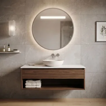 Specchio Tondo LED 60cm con CCT e Touch | Mondialshop