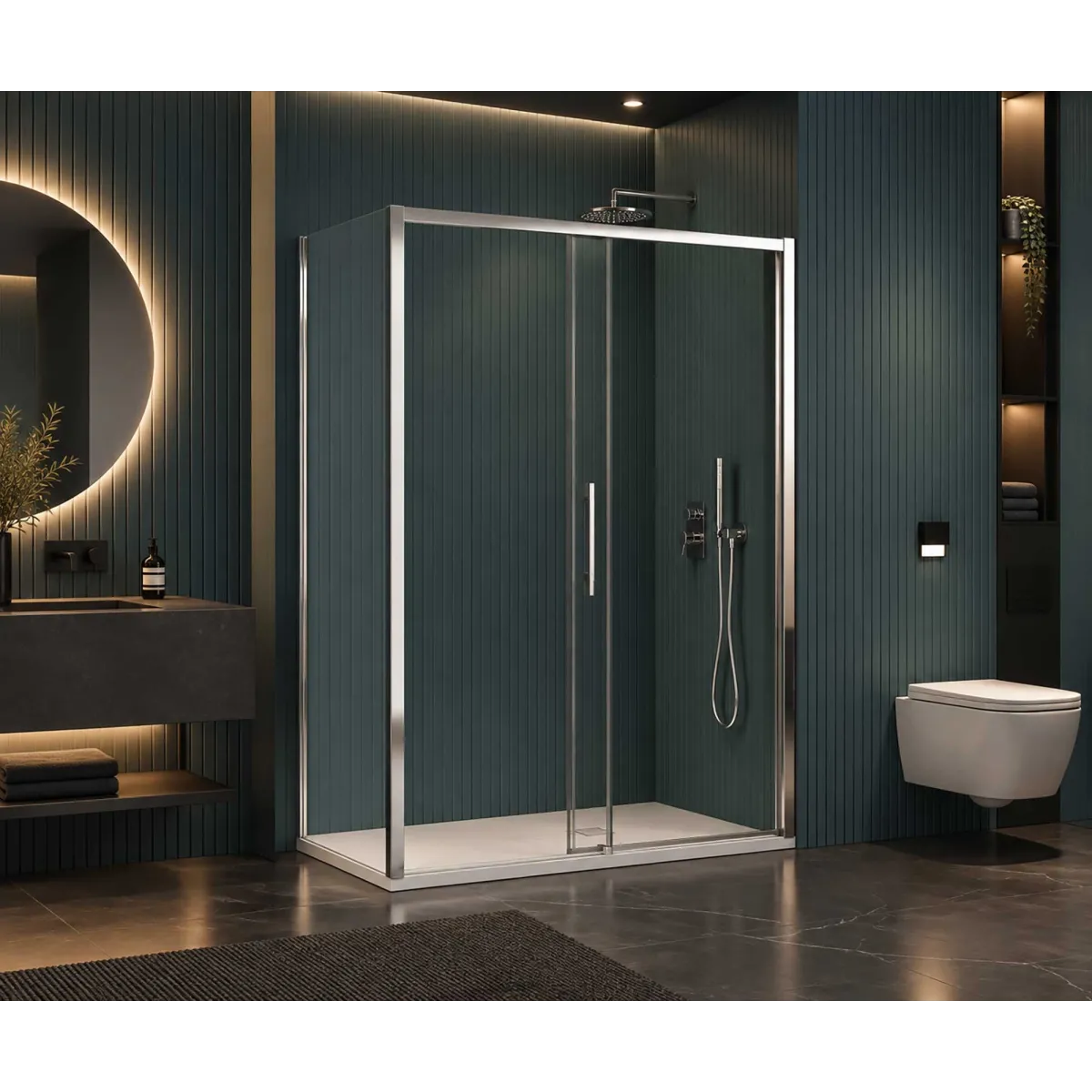 Cabine de douche double face Lagoa avec quelques...