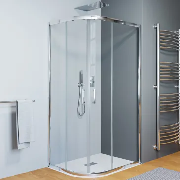 Halbrunde Duschkabine 70x90 90x70 Höhe 195cm