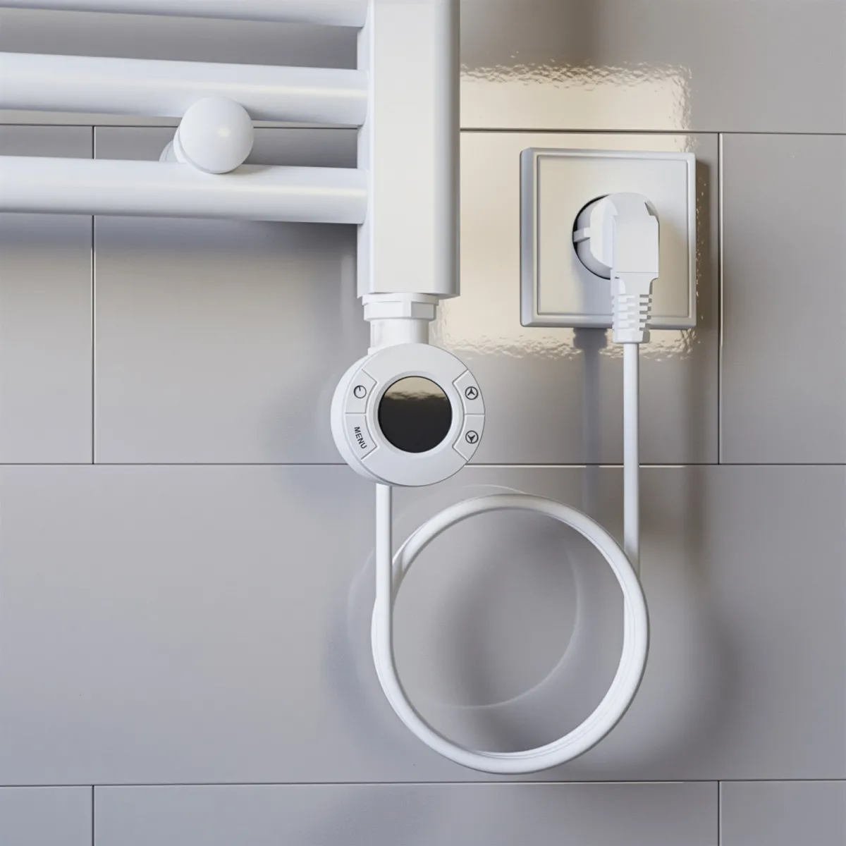 Termoarredo elettrico 770x500 mm potenza 400W Termostato...